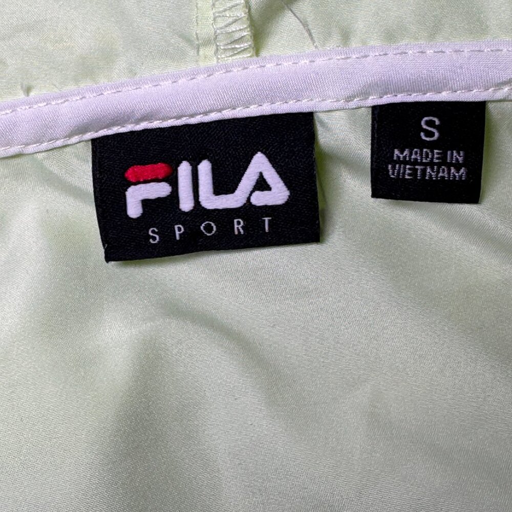 Fila Sport Windbreaker Jacket Ombre from Neon to Royal Blue size small - Picture 6 of 9